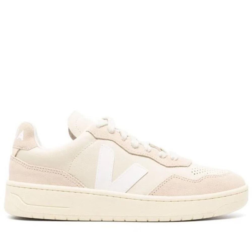 VEJA V-90 LEATHER SNEAKERS